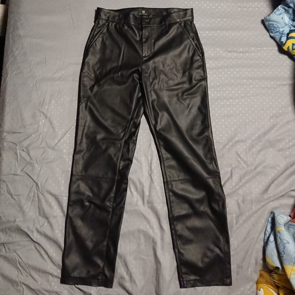 NWOT Caden Faux Leather Tailored Trousers - Picture 5 of 7